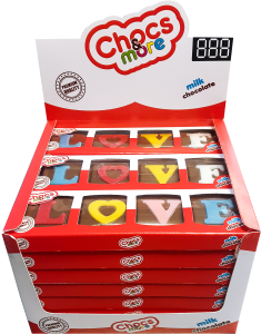 В коробке « Love» есть 21штук, каждая по 40гр.